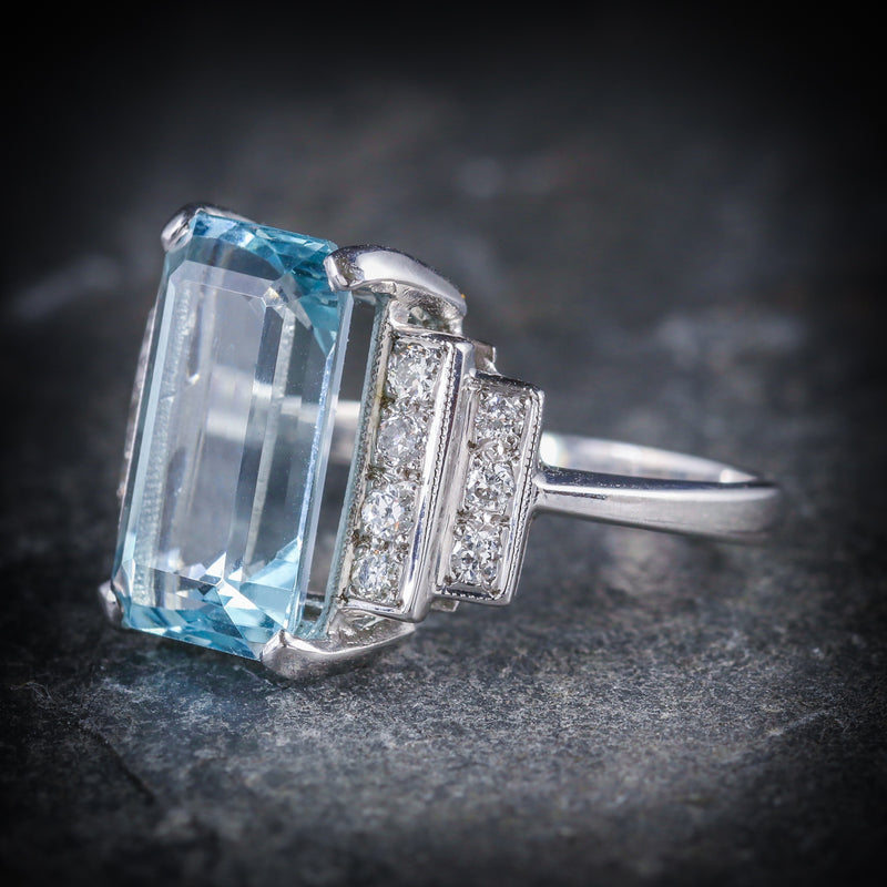 aquamarine engagement rings