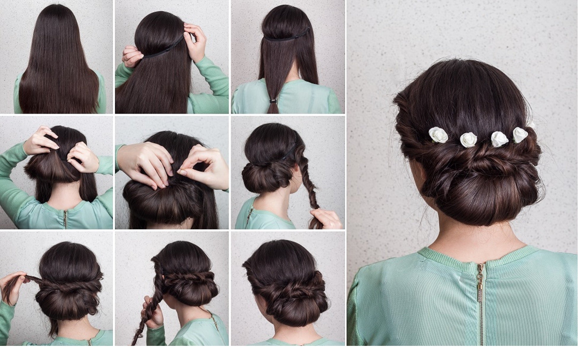 The Wedding Rose Hair Bun