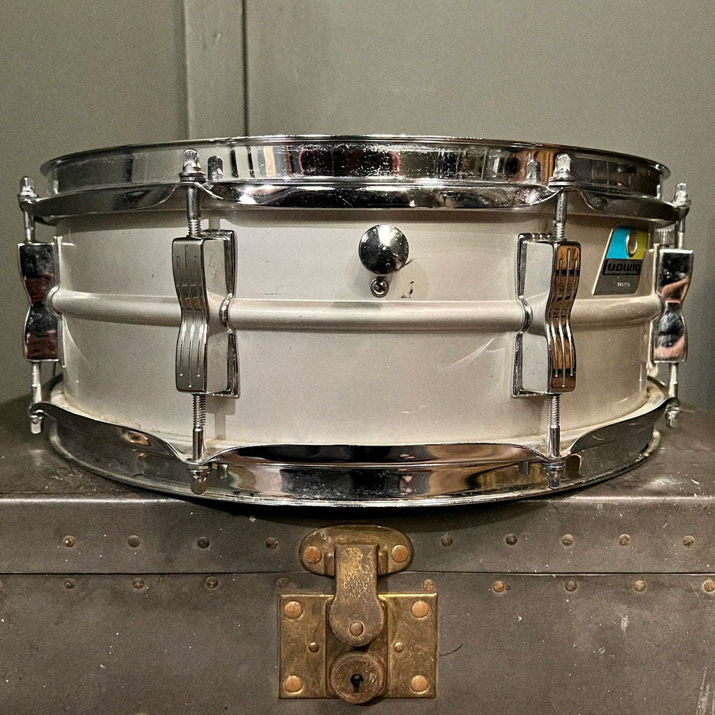 VINTAGE 1970's Ludwig 5x14 No. 404 Acrolite Aluminum Snare Drum