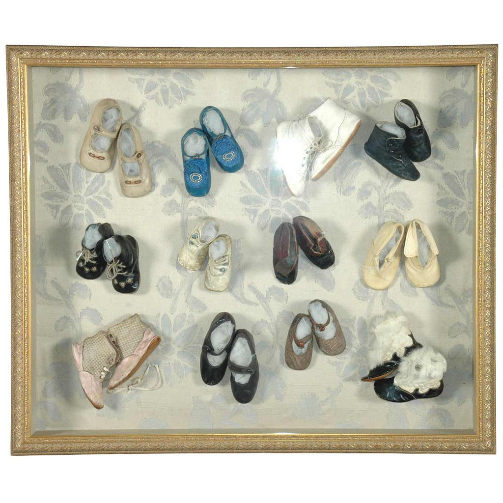 Framed Collection of Baby Shoes – Jayne 