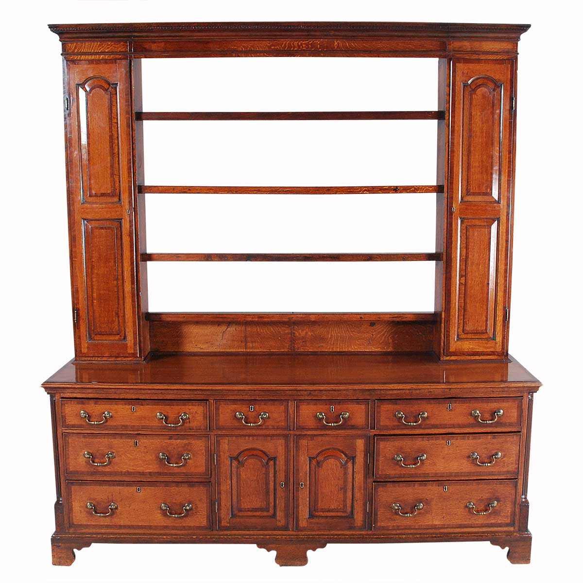 Oak Dresser And Rack With Mahogany Cross Banding Jayne Thompson