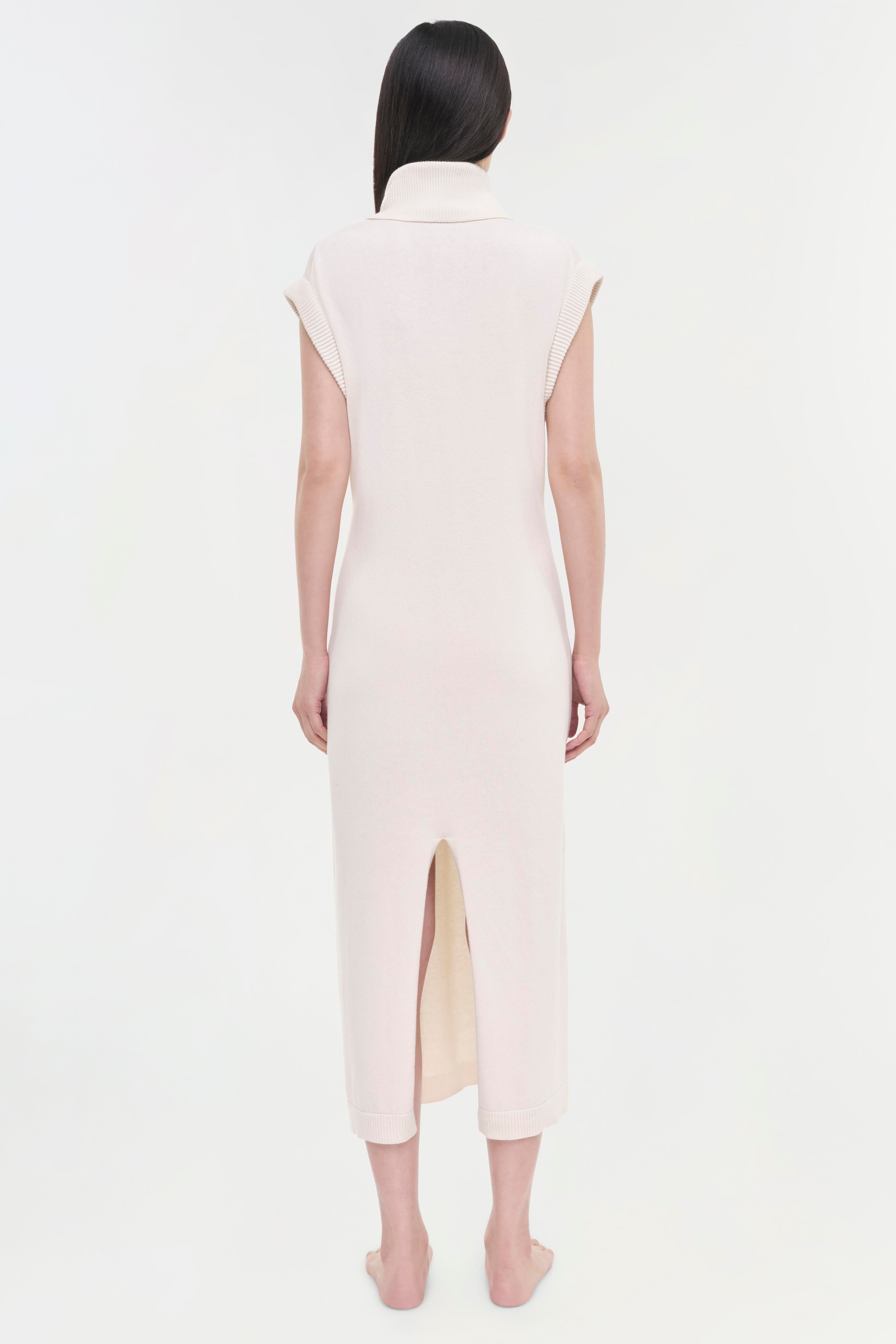 Simkhai Women's Cashmere Turtleneck Dress In Ivory In White