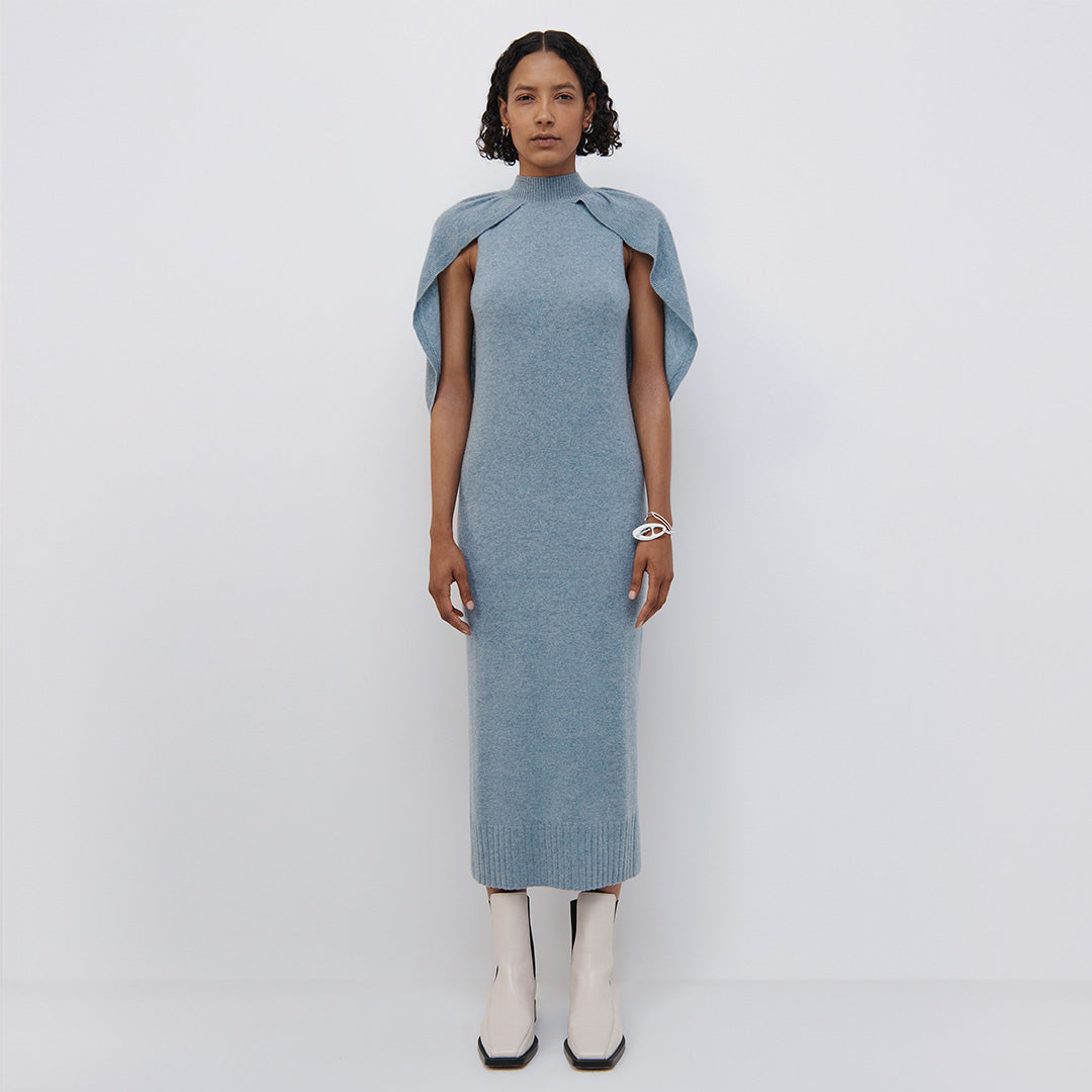 Nancy Recycled Cashmere Cape Dress | Jonathan Simkhai