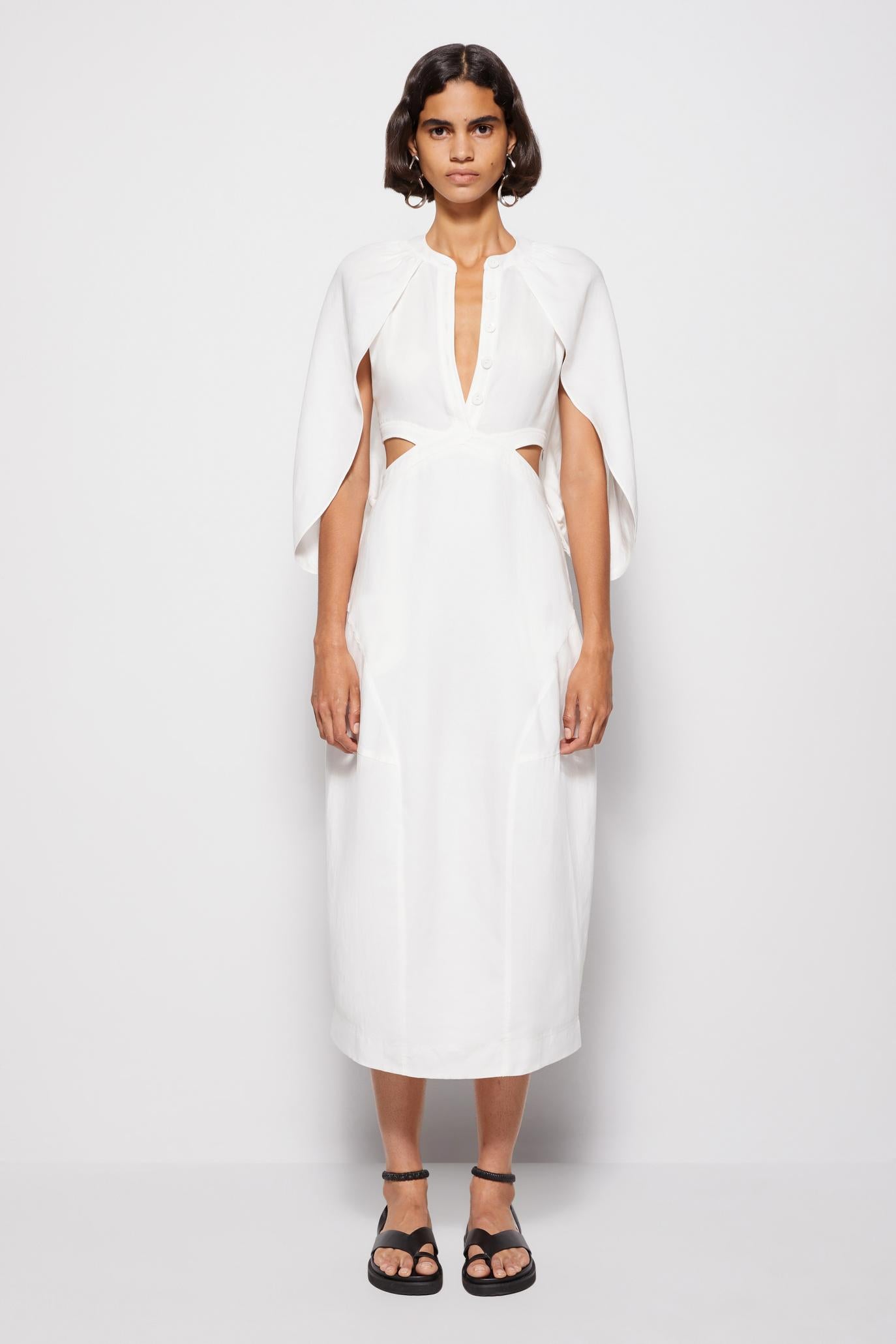 Inara Linen Midi Dress | Jonathan Simkhai