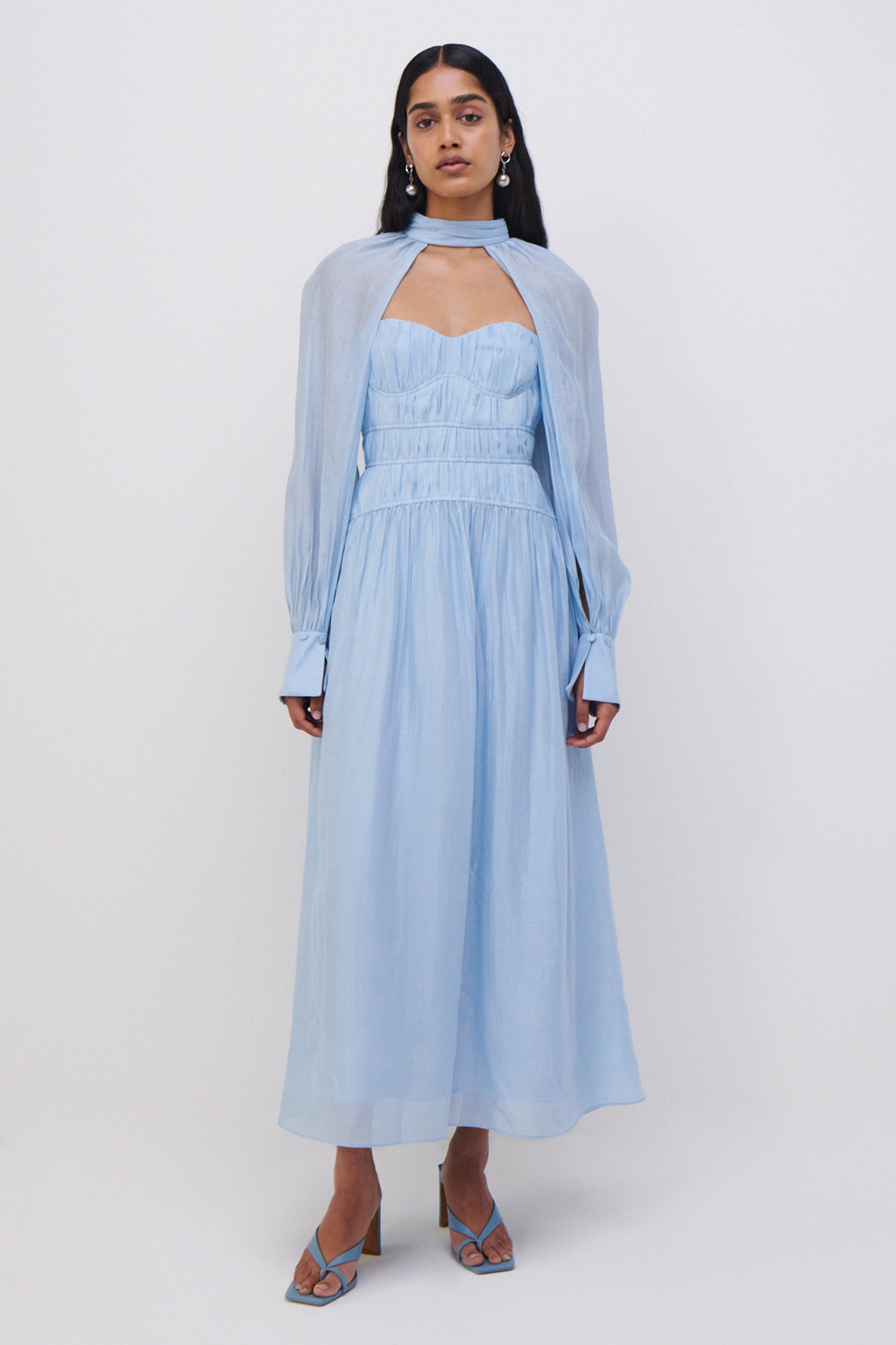 Jonathan Simkhai Jayana Midi Dress In Cove