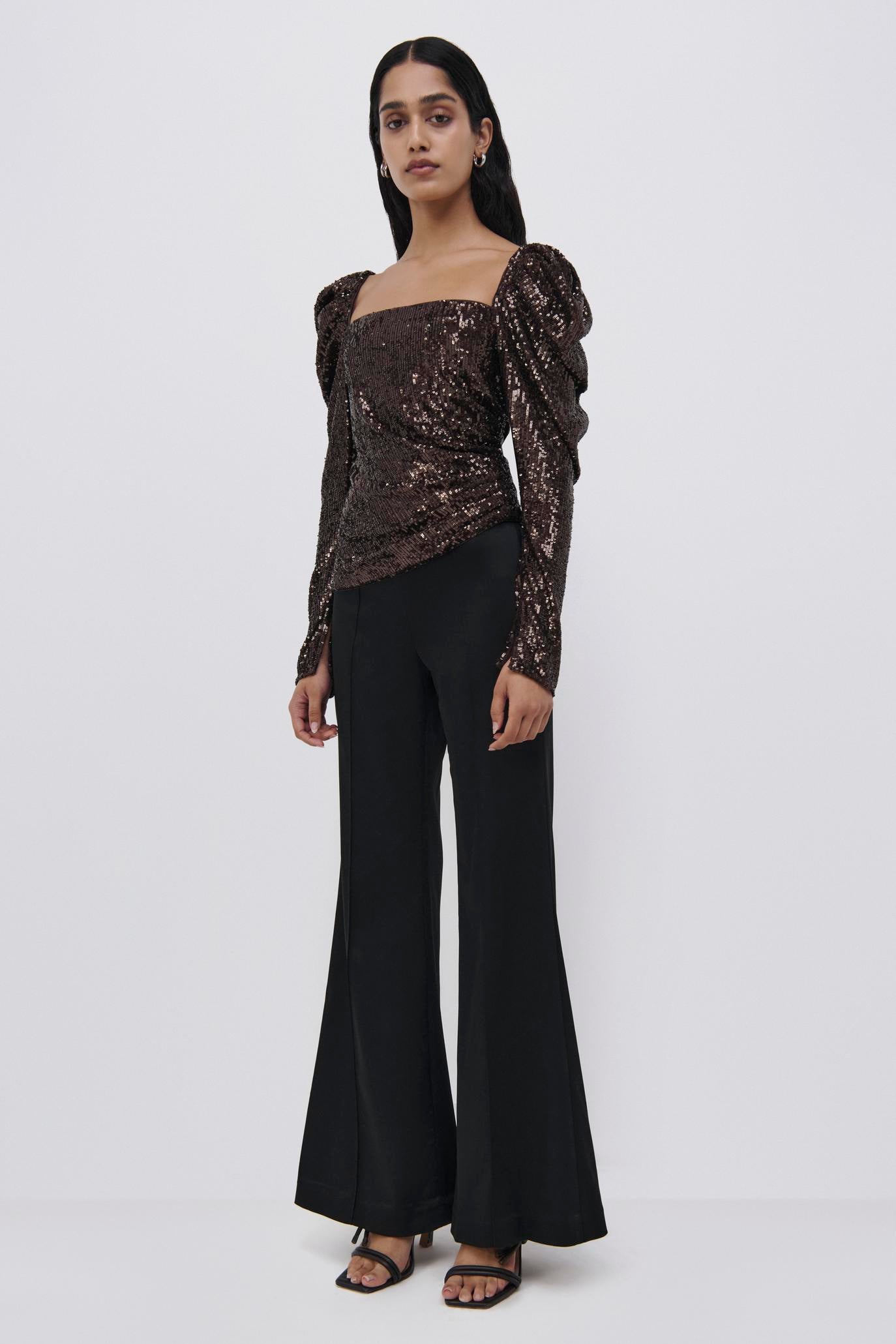 Allura Hammered Sequin Top | Jonathan Simkhai