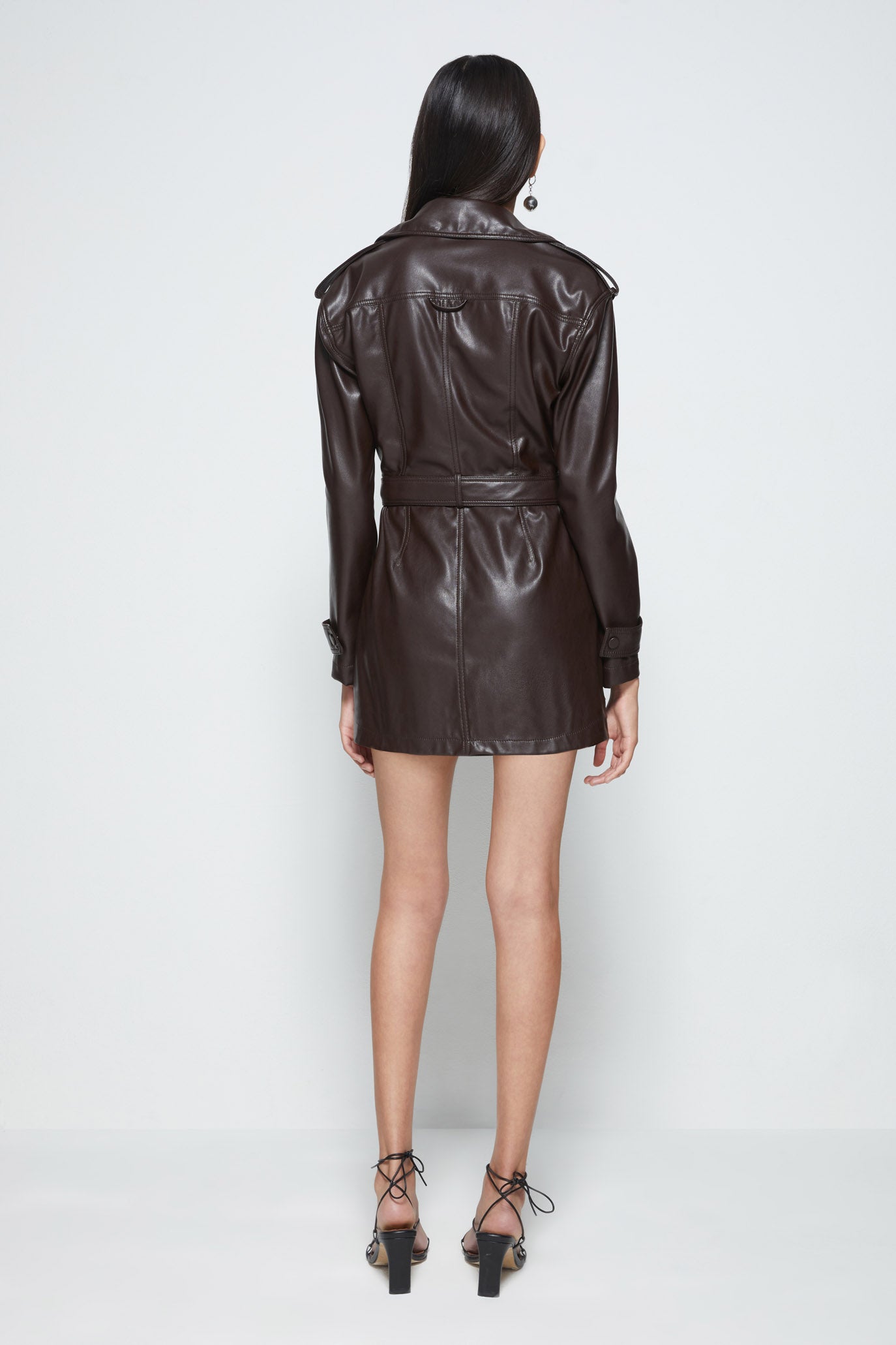 Chandler Vegan Leather Mini Dress