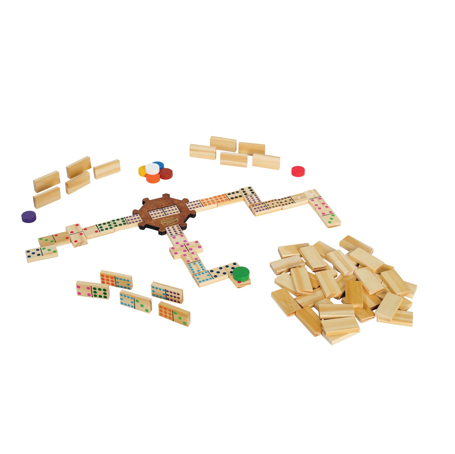 double 12 dominoes mexican train set