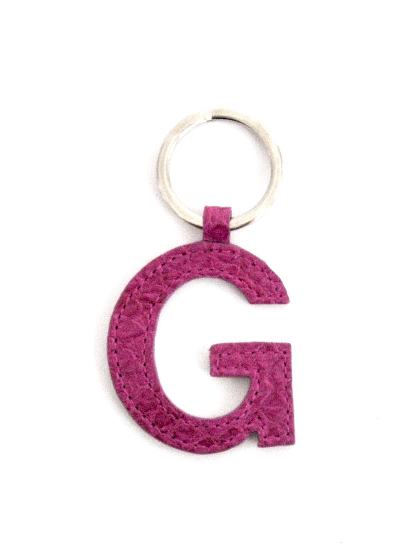 mini letter keychain single sided in alligator custom order letter keychains