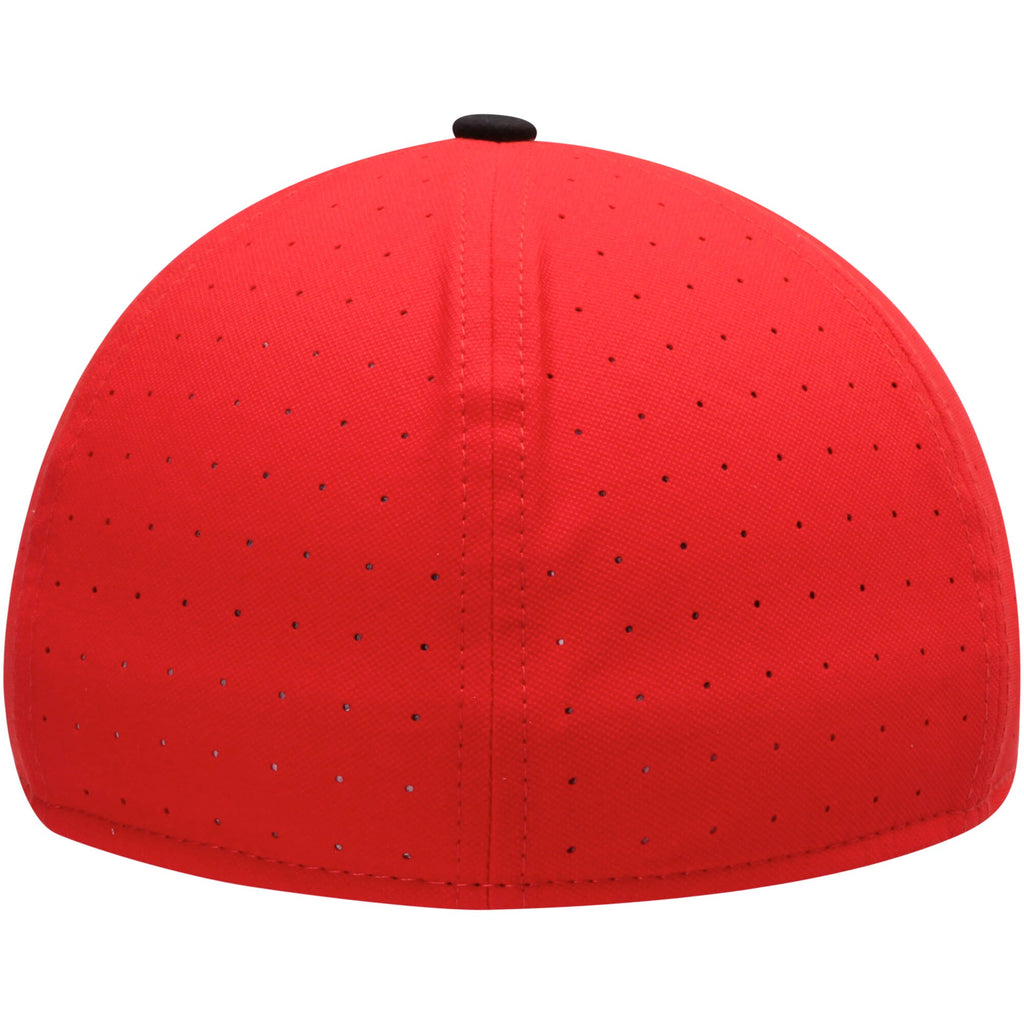 red nike fitted hat