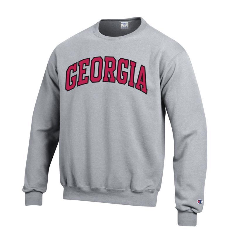 UGA Champion GEORGIA Sweatshirt - Gray – The Red Zone- Athens, GA