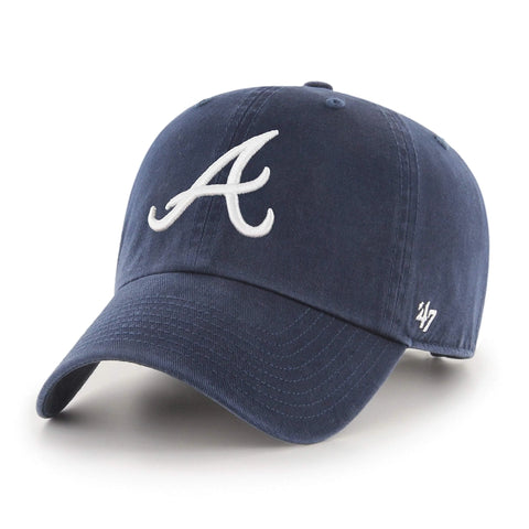 Atlanta Braves Navy Alternate Hammer Clean Up Adjustable Hat, Adult One  Size Fits All