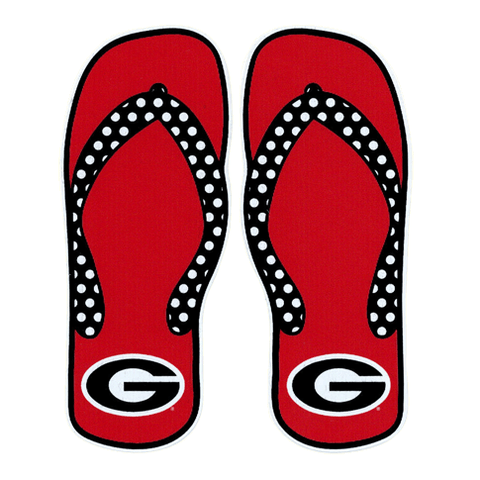 UGA Georgia Bulldogs Football Helmet Sticker - White Vinyl – The