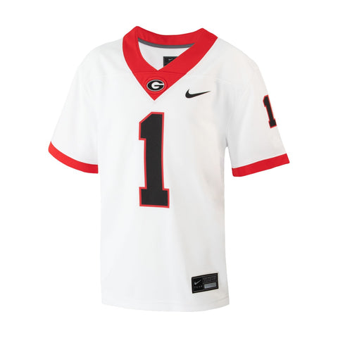 Men's Nike Red Georgia Bulldogs Replica Full-Button Baseball Jersey