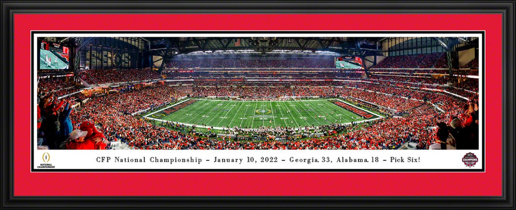 2023 College Football Playoff National Champions Panoramic Picture