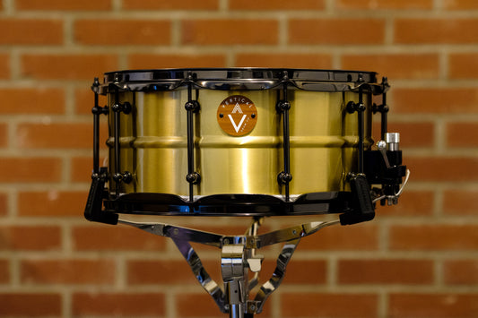 Vertical Drum Co. PATINA 'Chorus' 8×14 Beaded Black Nickel Brass Snare –  Red Cymbals & Drum Co.