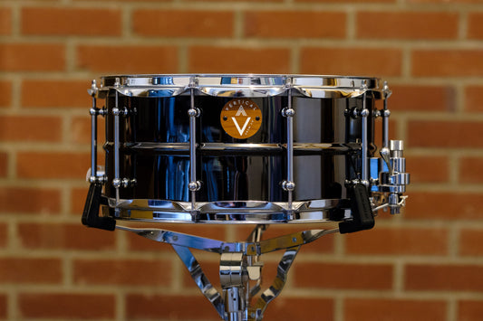 Vertical Drum Co. PATINA 'Chorus' 8×14 Beaded Black Nickel Brass Snare –  Red Cymbals & Drum Co.