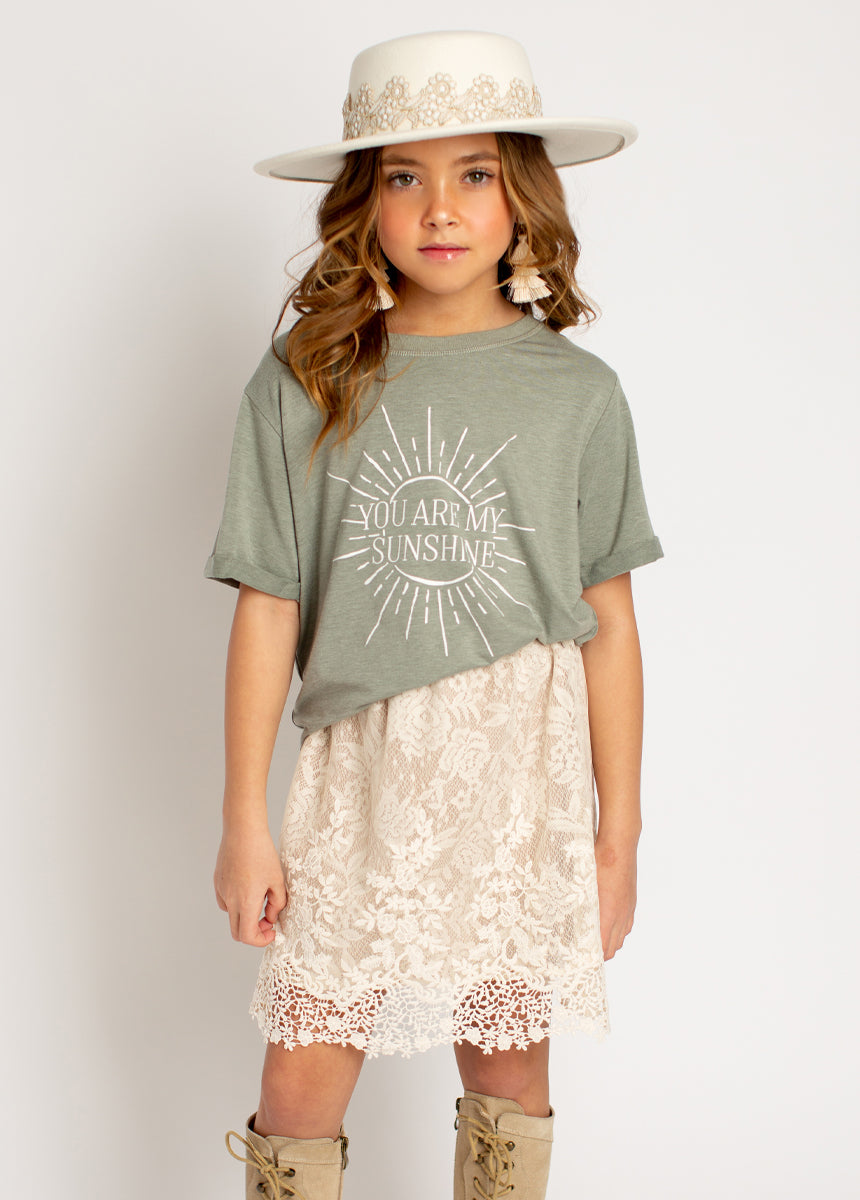Image of Sunshine Tee in Neutral Green