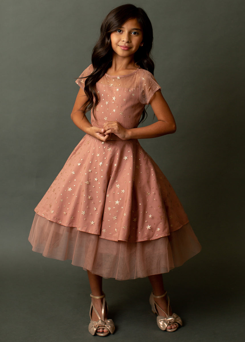 Image of Annalise Dress in Ashe Rose