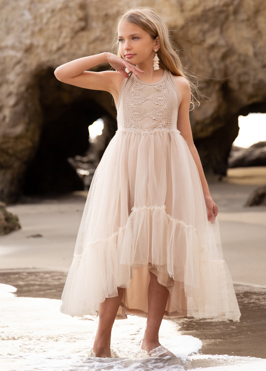 Image of Averie Dress in Stone