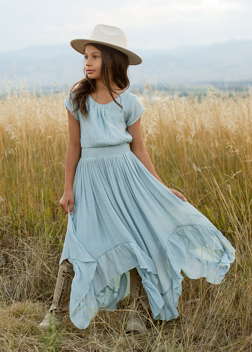 Image of Briley Dress in Sky Blue