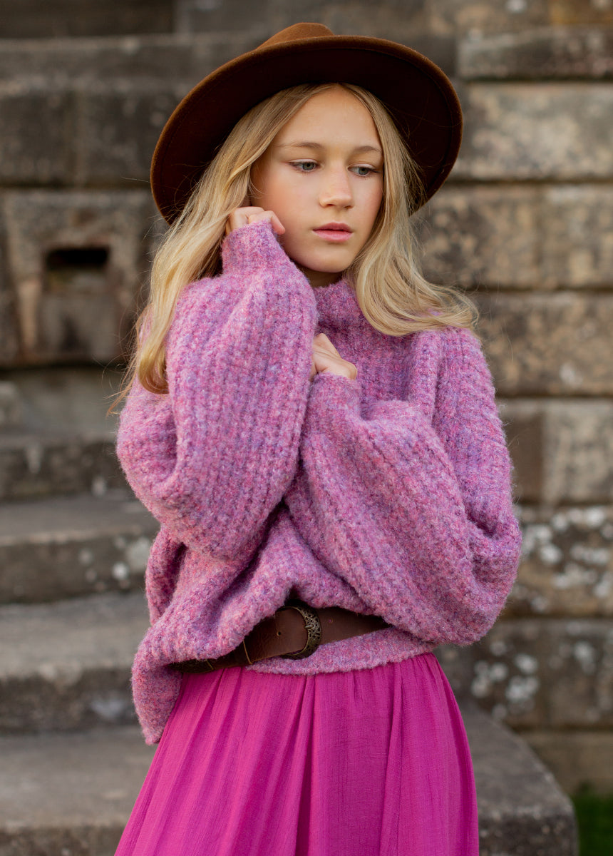 Image of Mackenzie Sweater in Heather Mulberry