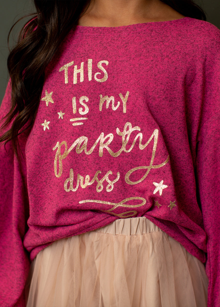 Image of Juana Sweatshirt in Heather Hot Pink