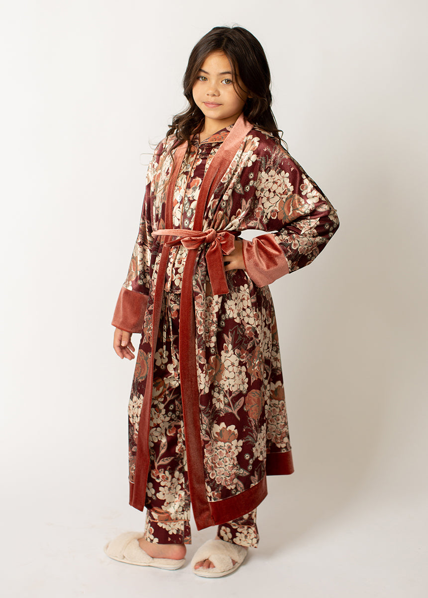 Image of Kamie Robe in Currant Floral
