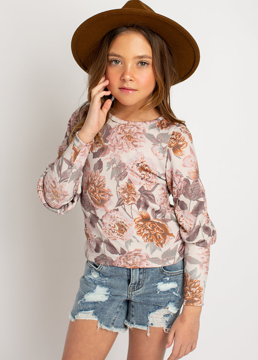 Image of Lynne Top in Blush Floral