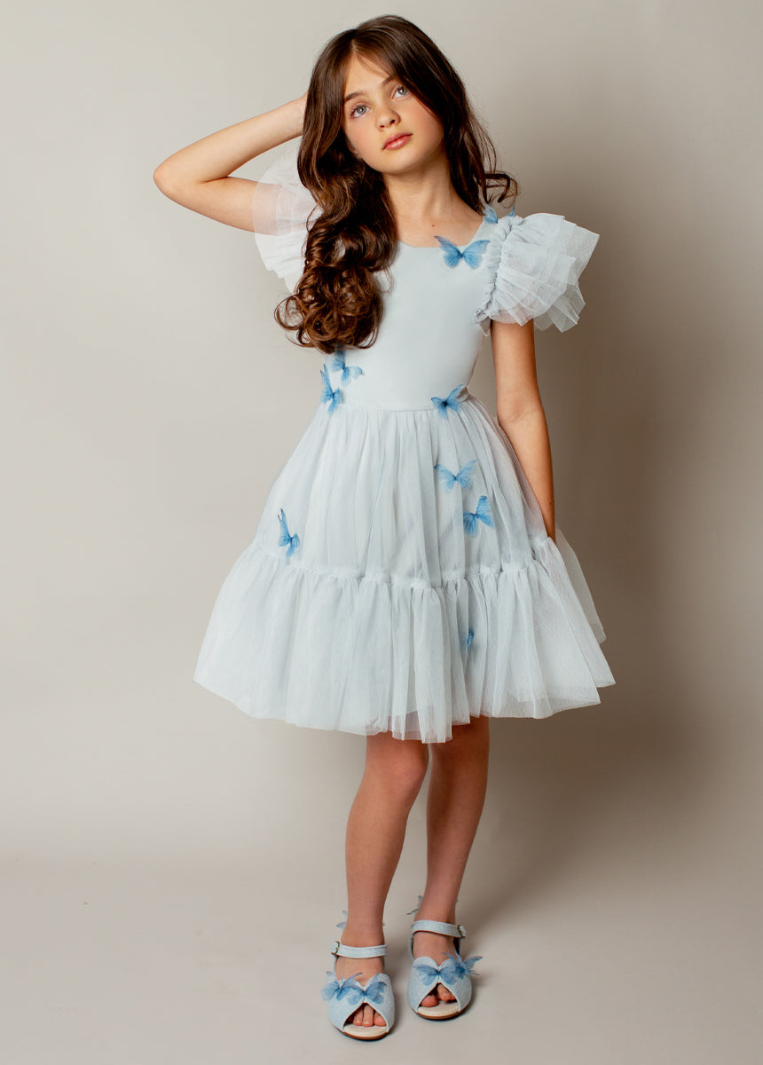 Image of Lyrah Dress in Pale Blue
