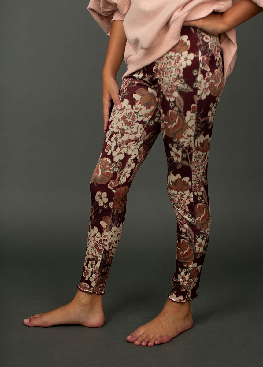 Image of Myla Leggings in Currant Floral