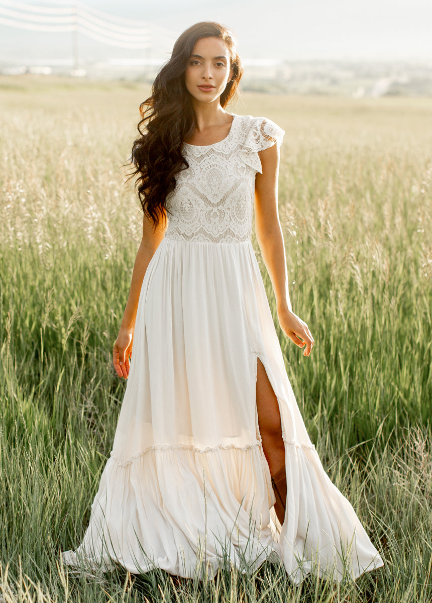 Image of Macienne Dress in Cream
