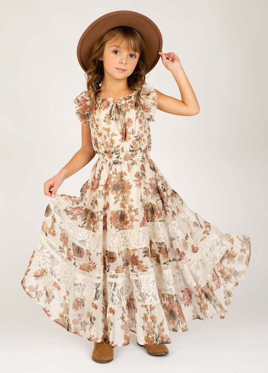 Image of Shira Dress in Sand Floral