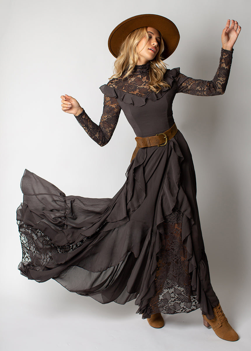 Image of Sveta Maxi Dress in Off-Black