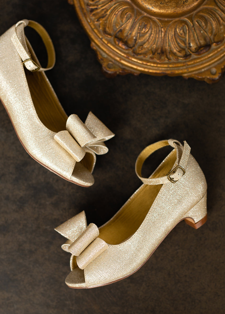 Image of Valeria Heel in Light Gold