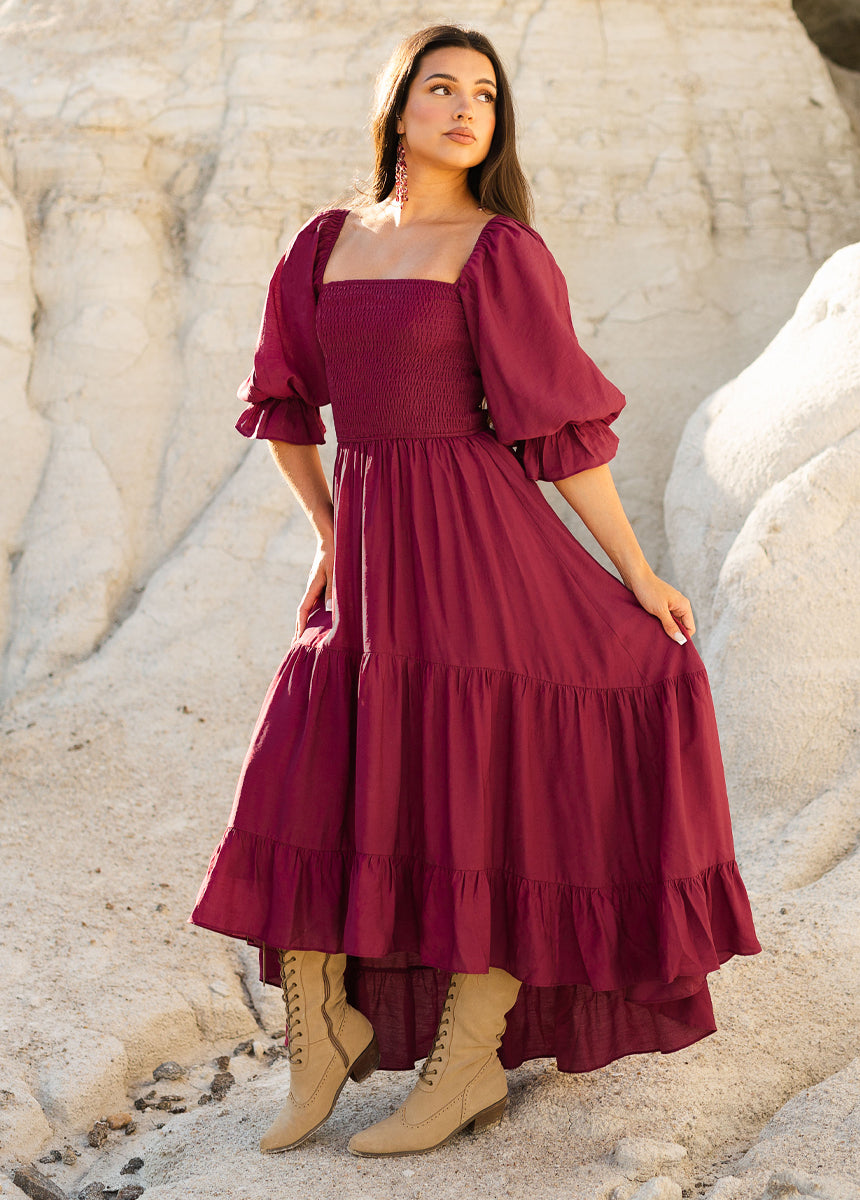 Image of Quella Dress in Mesa Rose