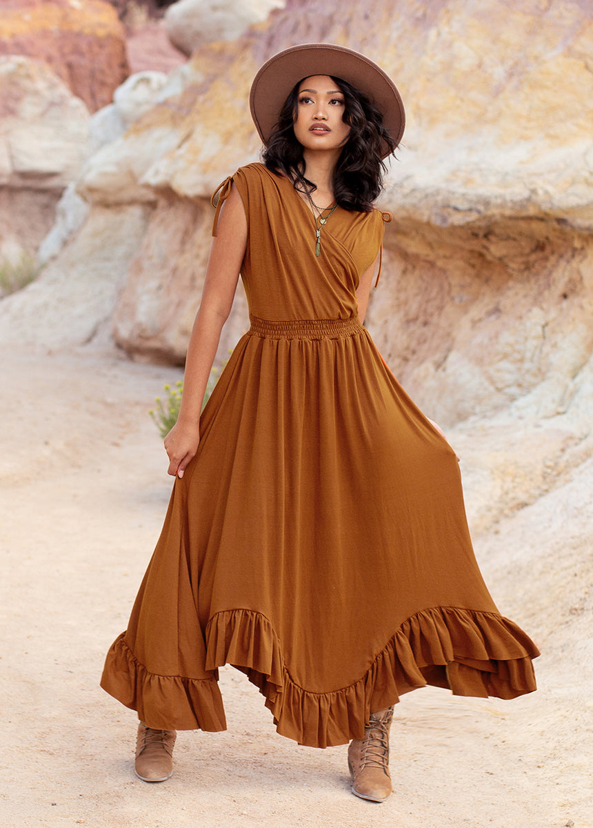 Image of Giovanna Dress in Spice