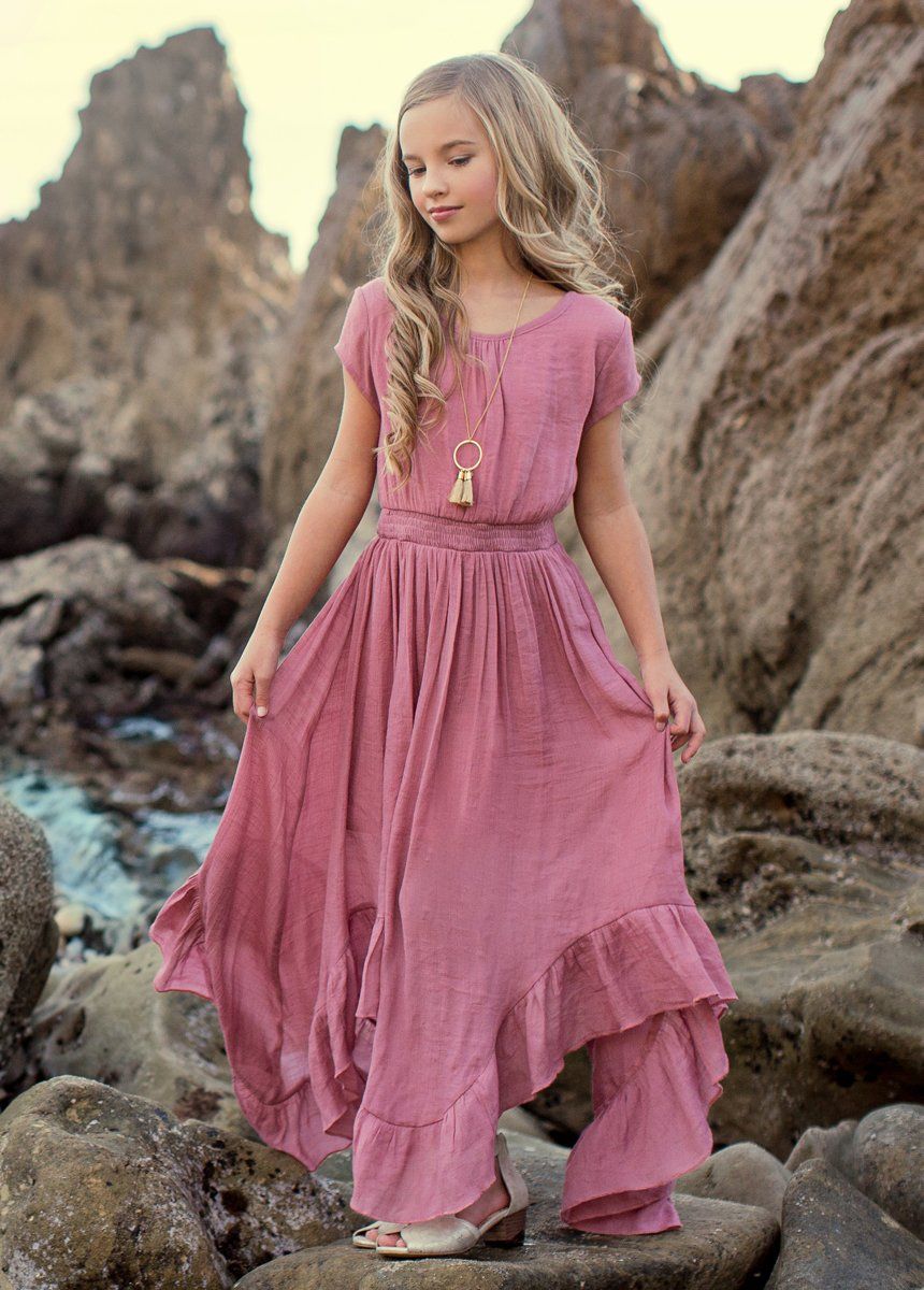 Image of Briley Dress in Dusty Rose