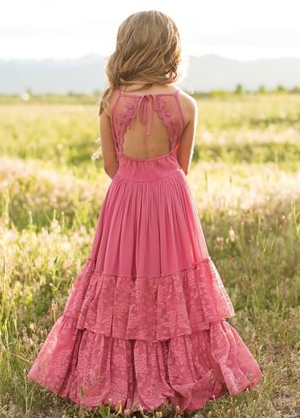 Image of Catrin Dress in Wild Rose