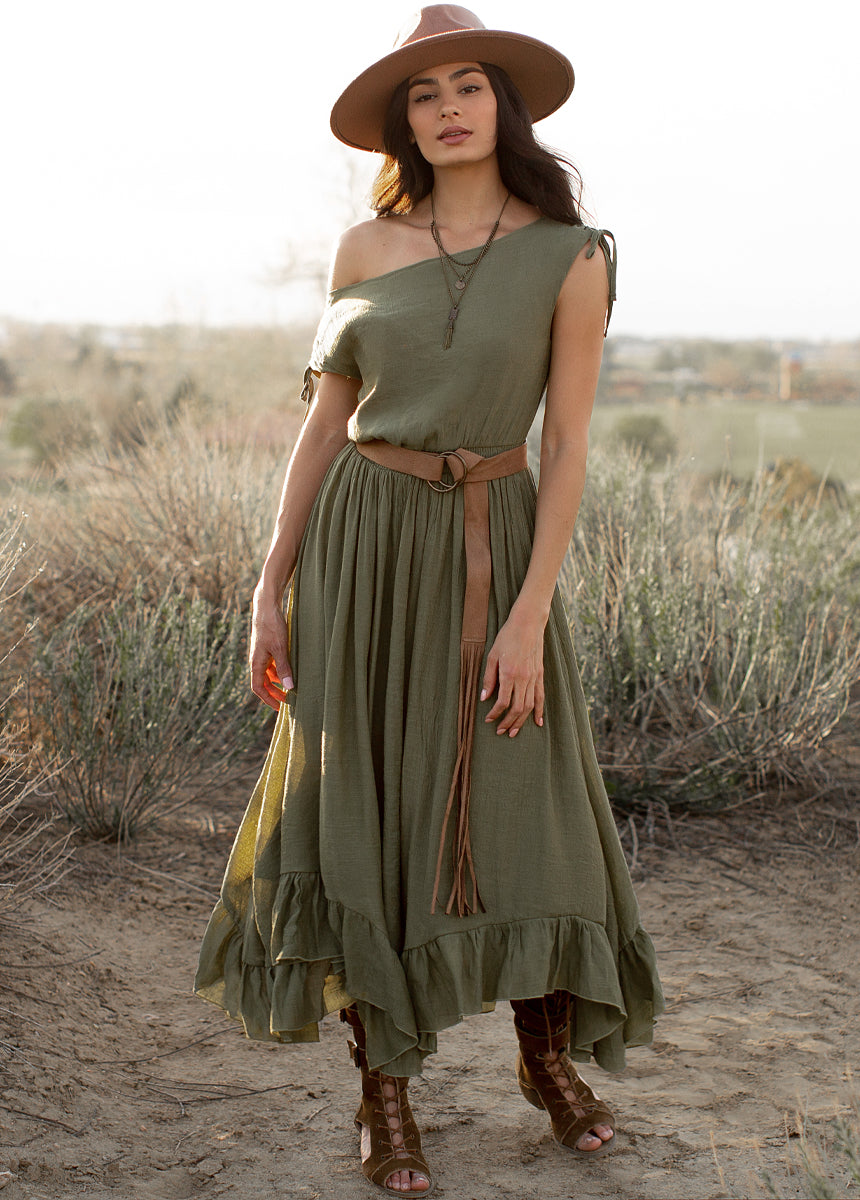 Image of Gia Dress in Olive