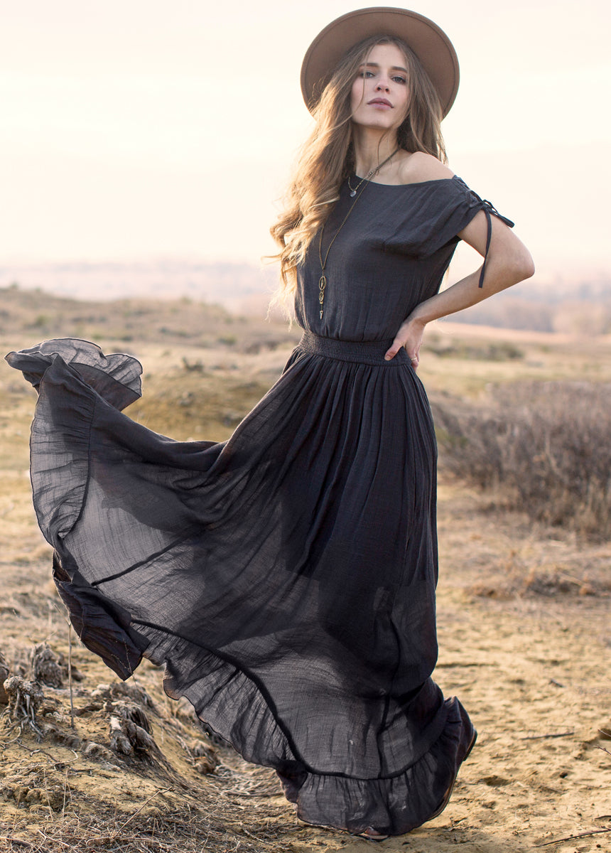 Image of Gia Dress in Charcoal