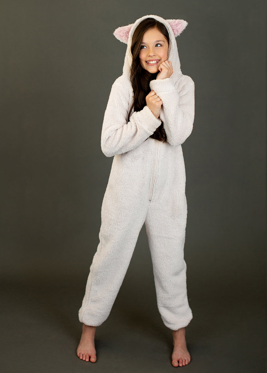 Image of Meow Onesie in Ecru