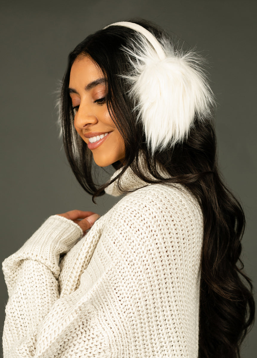 Image of Ella Earmuffs in Ivory