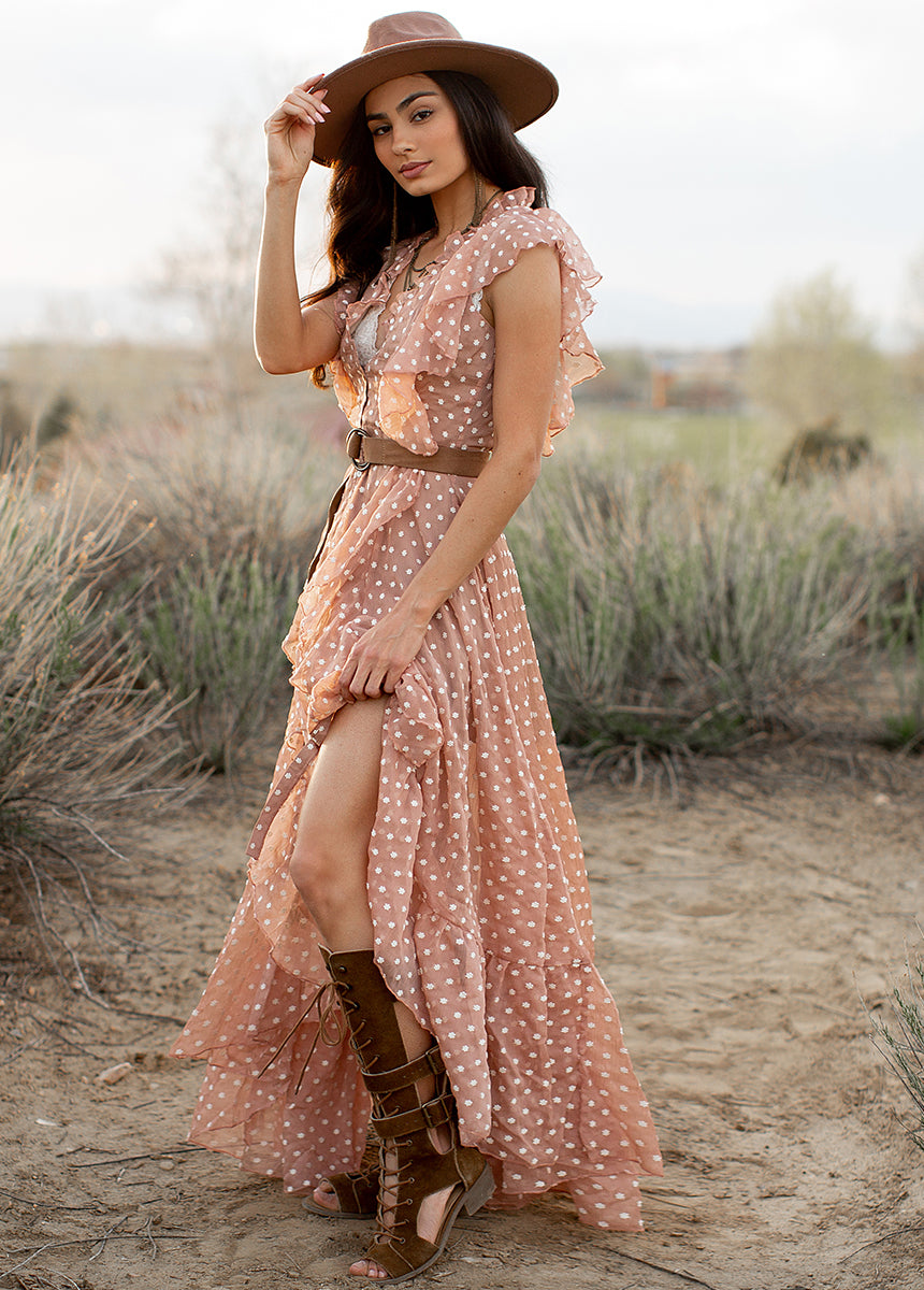 Image of Cass Dress in Warm Sand