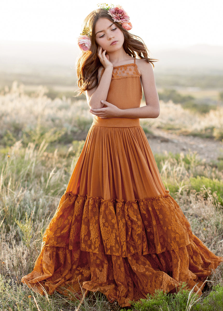 Image of Catrin Dress in Marigold