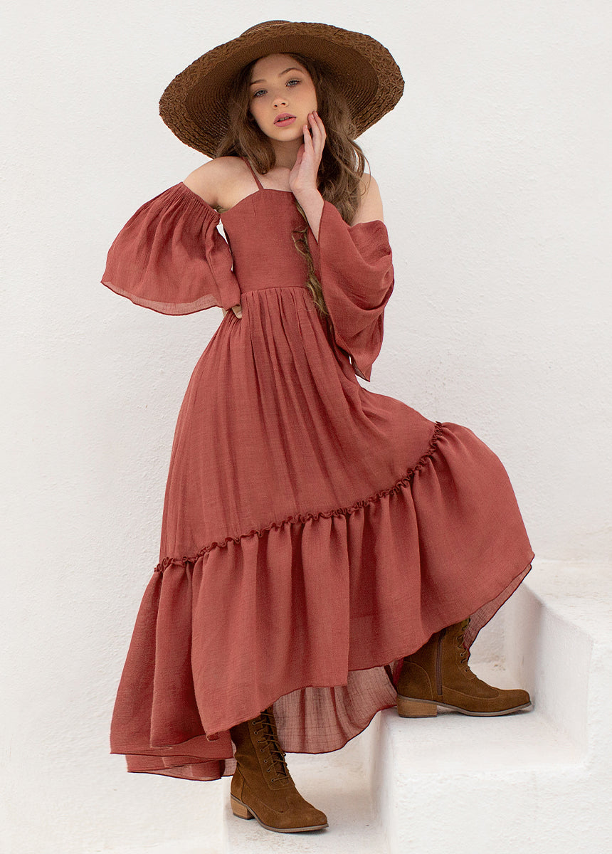 Image of Chloe Dress in Mesa Rose