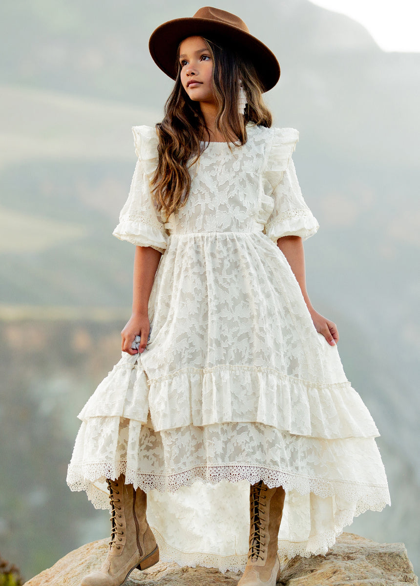 Image of Kassia Dress in Bone White