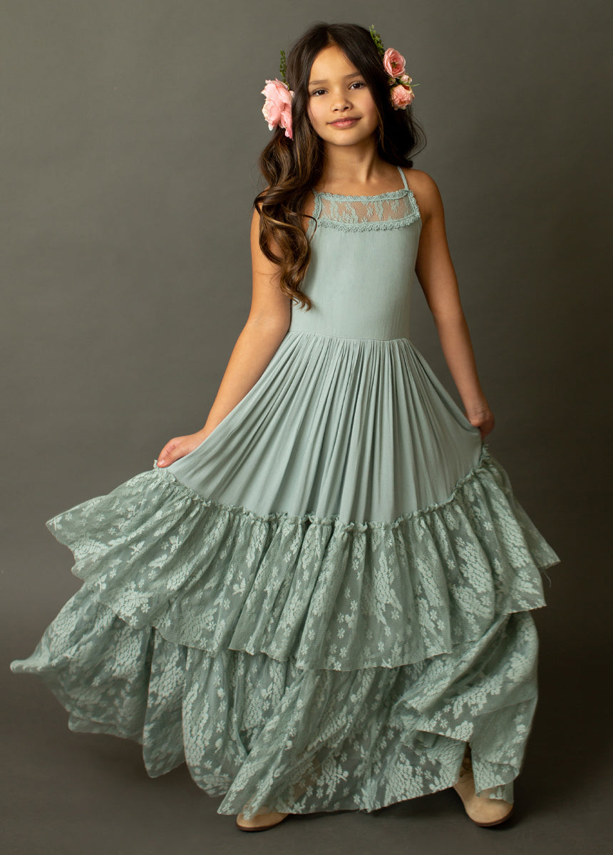 Image of Catrin Dress in Seaglass