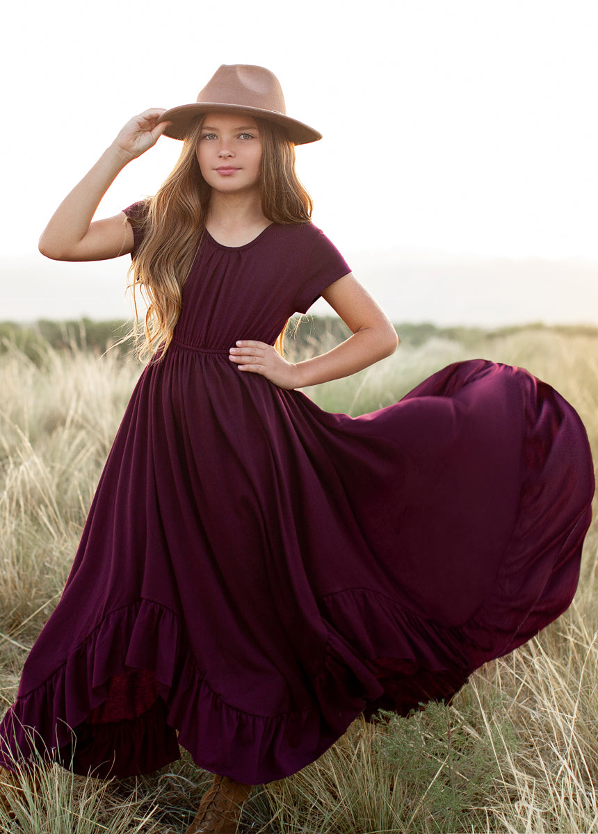 Image of Braelyn Dress in Deep Plum