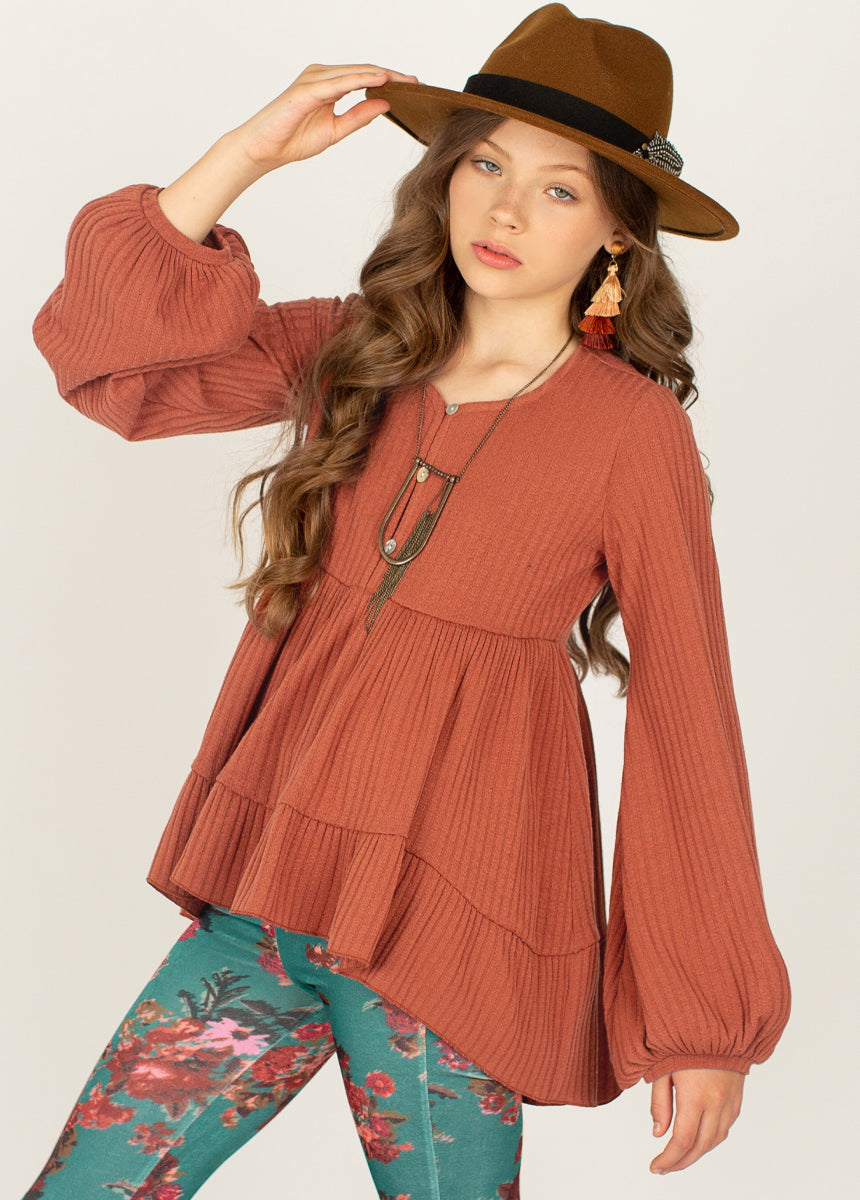 Image of Ola Top in Terracotta